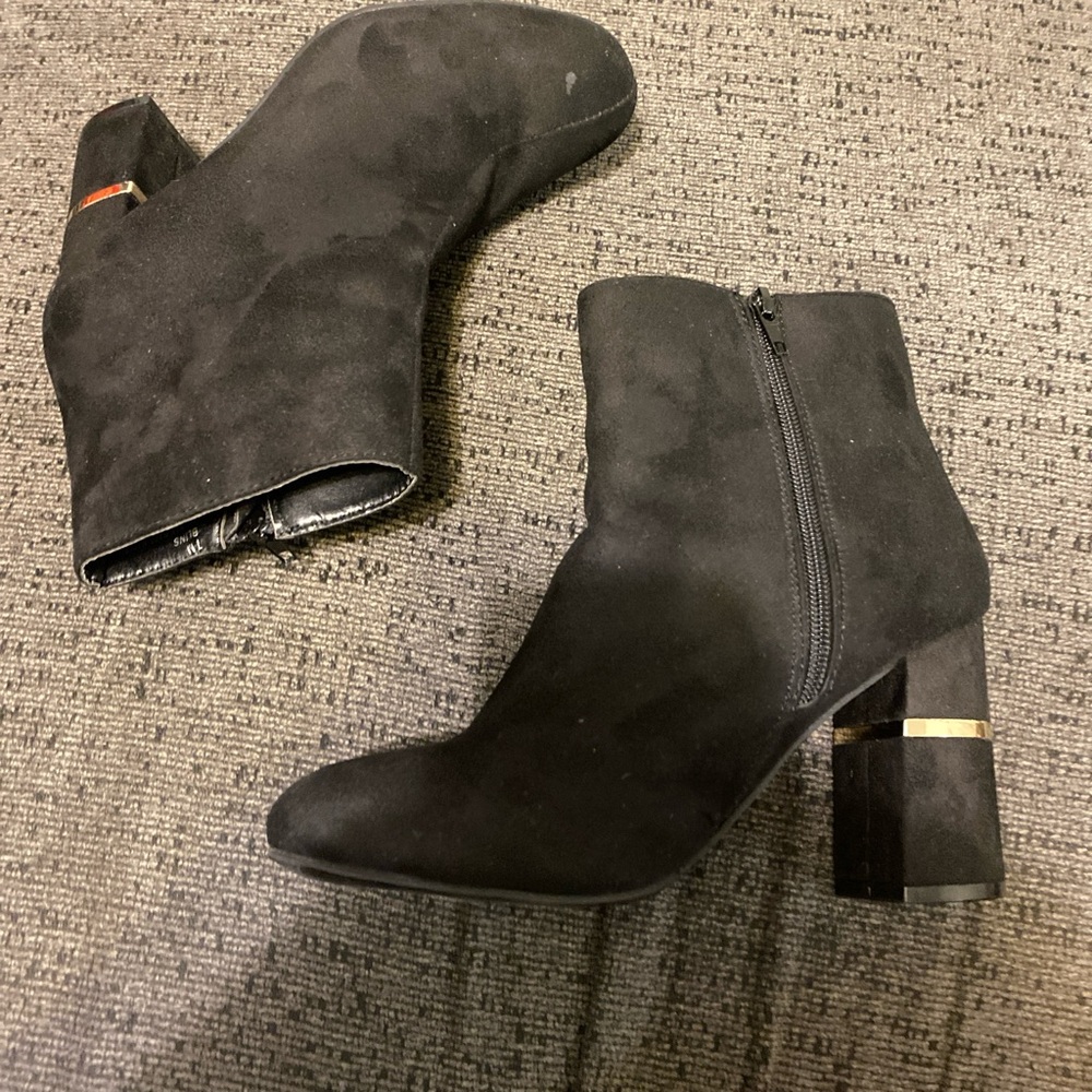 London Rag black ankle boots
